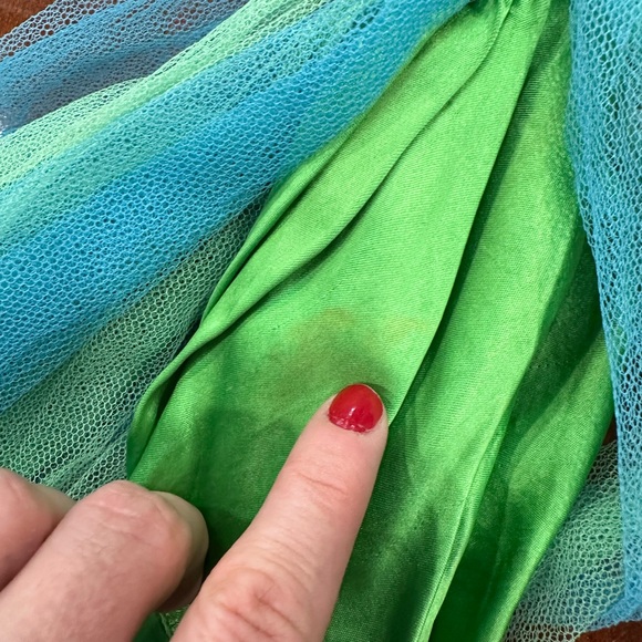 VINTAGE 1960S MATTEL BARBIE DOLL W/ SENIOR PROM DRESS GREEN/BLUE BUBBLE CUT HAIR - Picture 4 of 11